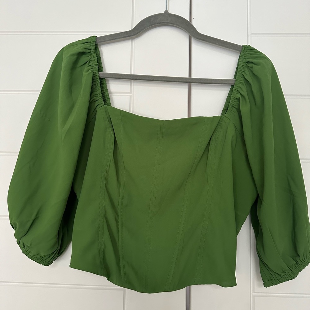 Abercrombie Green Corset Top